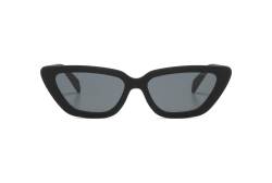 KOMONO Tony Carbon Unisex Cat-eye Cellulosepropionat-Sonnenbrille für Damen und Herren mit UV-Schutz und kratzfesten Gläsern von KOMONO