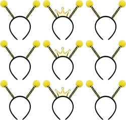 KOMUNJ 9 Stück Bienenantenne Stirnband Marienkäfer Stirnband, Stirnband Party Biene Tentakel Haarband für Kinder Erwachsene Partybevorzugungen von KOMUNJ