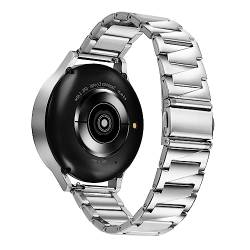 KONAFEI Armband Kompatibel mit Samsung Galaxy Watch 5/4/6/3/Watch 5 Pro 45mm/Active 2 40mm 44mm/Galaxy Watch 6&4 Classic 43mm/47mm/42mm/46mm/Watch 3 41mm, 20mm Edelstahl Metall Ersatzarmband von KONAFEI