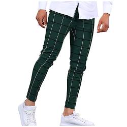 Jogger Trainingshose Herren Winter Warm Relaxing Hose Leicht Sport Hose Herren Mens Casual Pants Seersucker Hose Herren Sport T Shirt Tracksuit Y2k Pantalon(Dark Green,XXL) von KONG JIMFAN