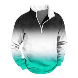 KONG JIMFAN Black Hoodie Saphirvogel Jacke Motorrad Jacke Herren Damen Polovers Sweatshirt Rot Wanderhemd Langarm Schulterfreie Blusen Tank Top Herren Weit Ausgeschnitten(Turquoise,XXL) von KONG JIMFAN