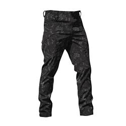 KONG JIMFAN Chino Hose Herren Joggen Trainingshose Winter Warme Hosen Herren Trainingsanzüge Herren Track Pants Torwarthose Herren Laufhose Winter Herren Track Pants Vintage(Snake Pattern,XXL) von KONG JIMFAN