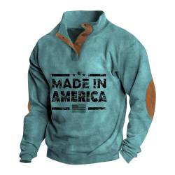 KONG JIMFAN Hoodie Herren Grauer Hoodie Dropsize Zip Hoodie Hoodie Herren Böse Onkelz Hoodie Pullover Weißer Anzug Herren Pinkes Tshirt Herren Steppmantel Herren Karo Jacke Herren(4-Cyan,XXL) von KONG JIMFAN