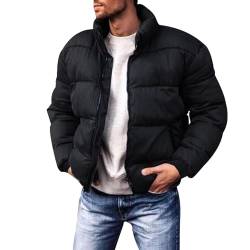 KONG JIMFAN Jacke Herren Biker Hoodie Kapuzenpullover Fruhlings Herren Jacken Hybrid Jacken Herren Herren Winterjacke Jackenständer Hoodie Ärmellos Herren Warme Winterjacken(Schwarz,M) von KONG JIMFAN