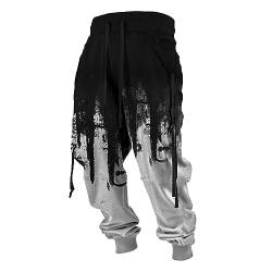 KONG JIMFAN Jogginghose Herren Übergrößen Hausanzug Vinted Herren Hose Thermo Laufhose Herren Winter Warcore Hose Herren Pumphose Herren Männer Jogginghose Sweathose Herren(Weiß,XXL) von KONG JIMFAN