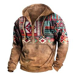 KONG JIMFAN Pink Hoodi Sweatshirt Herren Hoodie Kapuzenpullover Mit Reisverschluss Frauen Trikot Leoparden Tunika Grob Gestrickter Oversize Pullover Cardigan Oversize Herren Tunika Perlen von KONG JIMFAN