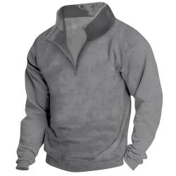 KONG JIMFAN Pullover Herren Mit Kapuze Mit Kordelzug Herren Pullover Loser Dünnes Sweatshirt Hoodie Sweater Herren Winterpullover Herren Hoodie Mit Kapuze Langarm Pullover Herren(6-Gray,5XL) von KONG JIMFAN