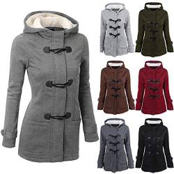 KONG JIMFAN Strickjacke Damen Blanket Hoodie Strickjacke Damen Lang Lange Steppjacke Damen Regenjacke Oversized Sweatshirt Damen Damen Jacken Lange Jacken Damen Winterjacke Damen(Dunkelgrau,S) von KONG JIMFAN