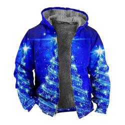 KONG JIMFAN Übergangsjacke Herren Trainingsjacke Herren Thermojacke Herren Softshelljacken Wolljacken Herren Laufjacke Übergangsjacke Herren Regenjacke Herren Leicht Fahrrad Cabanjacke(Blue,3XL) von KONG JIMFAN