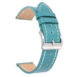 KONGNY 18mm Lederarmband, Uhrenarmband, Smartwatch-Armband, Blau, 20mm von KONGNY