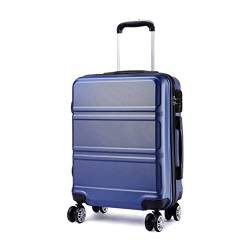 KONO Hartschalenkoffer Groß Leicht Koffer Trolley Reisekoffer mit 4 Rollen und TSA Schloss, 74x48x30cm, 94Liter, Zwillingsrollen Rollkoffer, ABS Hartschale (Dunkelblau, XL) von KONO