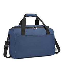 KONO Tasche Ryanair 40x20x25 Handgepäck Tasche für Flugzeug Reisetasche Gepäck Weekender Große Maximal Handgepäck für Herren und Damen mit Schultergurt (Blau) von KONO