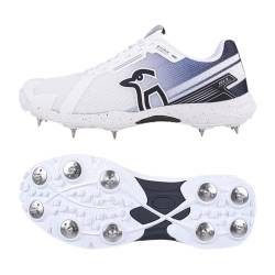 Kookaburra Unisex KC 2.0 Spike Cricketschuh, weiß/schwarz von KOOKABURRA