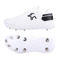 Kookaburra Unisex Pro Players Spike Cricket-Schuh Cricketschuh, weiß/schwarz von KOOKABURRA