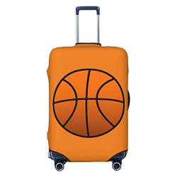KOOLR Kofferhülle mit Basketball-Druck, elastisch, waschbar, Gepäckabdeckung, Kofferschutz für Reisen, Arbeit (45,7 - 81,3 cm Gepäck), Schwarz, Small von KOOLR