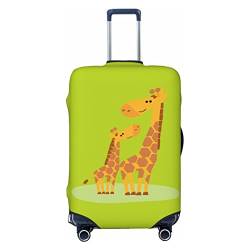 KOOLR Kofferhülle mit Giraffen-Druck, elastisch, waschbar, Gepäckabdeckung, Kofferschutz für Reisen, Arbeit (45,7 - 81,3 cm Gepäck), Schwarz, Large von KOOLR
