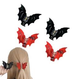 4 Pack Gothic Horror Hair Claw, Halloween Bath Shape Hair Clip Pins For Girl von KOOMAL