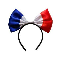 Euro 2024 Supporters Headband, Euro National Flag Hairband, Euro World Cup Football Party Costume for Women (France) von KOOMAL
