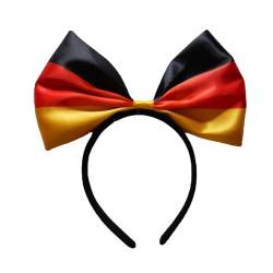 Euro 2024 Supporters Headband, Euro National Flag Hairband, Euro World Cup Football Party Costume for Women (Germany) von KOOMAL