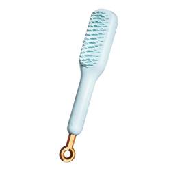 Self-Cleaning Anti-Static Massage Comb, Scalable Rotate Lifting Massage Hair Comb Detangling Hair Brush, One-pull Clean Curly Hair Brush (blue) von KOOMAL