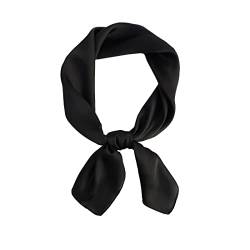 KOOYOL Damen Seidentuch Seide Leicht Seidenschal Bandana Halstuch Kopftuch Elegante Schal Tuch Geschenk für Frauen Einheitsgröße, E# von KOOYOL