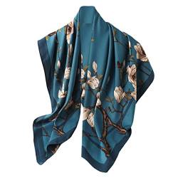 KOOYOL Damenschal Faux Seidenschal Seidentuch Seide Leicht Seidenschal Bandana Halstuch Kopftuch Elegante Schal Tuch Geschenk für Frauen von KOOYOL