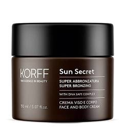 Korff Korff Sun Secret Super Bräunung, Sonnencreme für Gesicht und Körper, Bräunung, Formel DNA Safe Complex, weiche Textur, 150 ml - 220 g von KORFF