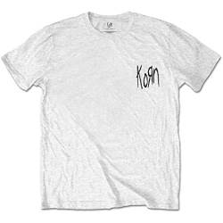Korn 'Scratched Type' (White) T-Shirt (medium) von KORN