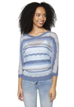 Koroshi Damen-Pullover aus Strick, Marineblau, blau, S von Koroshi