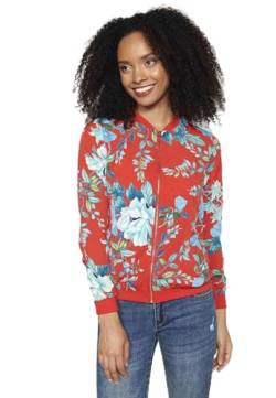 Koroshi Damen-Sweatshirt, langärmelig, mit Blumendruck, Beige, Beige, rot, 38 von KOROSHI MANIAKS GRAPHIC DESIGN TM