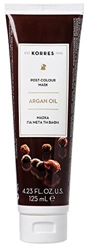 KORRES ARGAN OIL Haarmaske, pflegende Maske mit Arganöl, Sheabutter & Weizenproteinen, ideal für coloriertes Haar, vegan,125 ml von KORRES