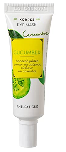 KORRES Cucumber Anti-Fatigue Eye Mask Beauty Shot, erfrischende Anti-Müdigkeit Augenmaske, für Veganer geeignet, 8 ml von KORRES