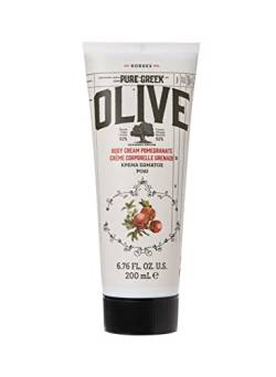 KORRES Olive & Pomegranate feuchtigkeitsspendende Bodymilk, dermatologisch getestet, vegan, 200 ml von KORRES