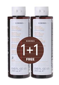 Korres 1+1 Set Sunflower und Mountain Tea Shampoo, 1er Pack (2 x 250 ml) von KORRES