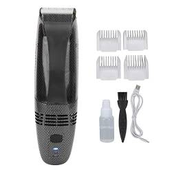 KOSDFOGE Haarschneider, USB Aufladung, Sichere Automatische Haarabsaugung, Elektrische Haarschneidemaschine mit4 Führungskämmen für Männer zu Hause von KOSDFOGE