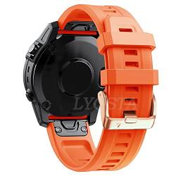 KOSSMA 20 mm Silikon-Sportarmband für Garmin Fenix 7S 6S 6SPro 5S 5SPlus Descent MK2S Smartwatch Schnellverschluss Ersatz Correa, 20mm Fenix 7S, Achat von KOSSMA