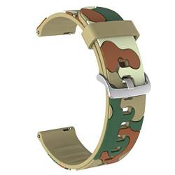 KOSSMA 20 x 22 mm bedrucktes Silikon-Armband für Garmin Forerunner 645 245/Vivoactive 3 4/Fenix Chronos Armband, Zubehör, For Forerunner 645 245, Achat von KOSSMA