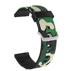 KOSSMA 20 x 22 mm bedrucktes Silikon-Armband für Garmin Forerunner 645 245/Vivoactive 3 4/Fenix Chronos Armband, Zubehör, For Forerunner 645 245, Achat von KOSSMA