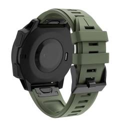 KOSSMA 22 x 26 mm Silikon-Uhrenarmband für Garmin Fenix 7X 7 7S 6X 6 6S 5X 5 5S Plus 3HR Descent MK1 Smartwatch-Armbänder, 26mm For Fenix 5X 5XPlus, Achat von KOSSMA