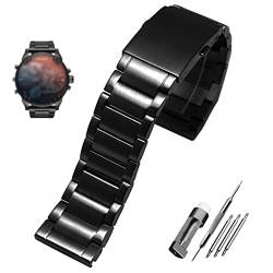 KOSSMA Edelstahl-Uhrenarmband 22 mm, 24 mm, 26 mm, 28 mm, massives Metallarmband für Diesel DZ7333, DZ4344, 22 mm, Achat von KOSSMA