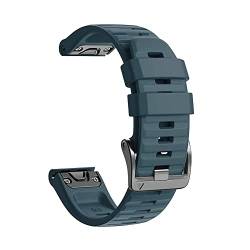 KOSSMA Silikon-Armband für Garmin Fenix 6X 6 Pro 5X 5Plus GPS 3HR Enduro D2 Delta Handgelenkschlaufe 22 26 mm EasyFit Schnellverschluss-Armband, 22mm Fenix 6 6Pro, Achat von KOSSMA