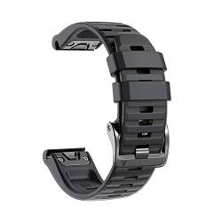 KOSSMA Silikon-Armband für Garmin Fenix 6X 6 Pro 5X 5Plus GPS 3HR Enduro D2 Delta Handgelenkschlaufe 22 26 mm EasyFit Schnellverschluss-Armband, 26mm Fenix 5X 5XPlus, Achat von KOSSMA