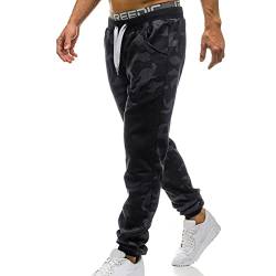 KOUYA Herren Hosen Hose Sporthose Trainingshose Cargo Pants Camouflage Jogging Jogginghose Sweatpants Jogger Mode Freizeit Laufen Elastische Beinabschluss von KOUYA