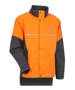 KOX Regenjacke wasserdicht Aquatex 2.0 Orange/Grau Gr. 50/52 (=M/02) von KOX