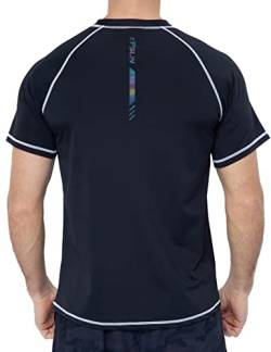 Herren-Bade-Shirt, kurzärmelig, schnelltrocknend, LSF 50+, Sonnenschutz, Rashguard, Strandangeln, T-Shirts von KPSUN