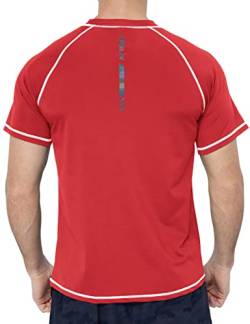 Herren Schwimmshirts Kurzarm Quick Dry UPF 50+ Sonnenschutz Rashguard Strand Angeln T-Shirts von KPSUN