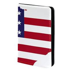 KQNZT Impfpasshülle Kartenetui Lederschutzhülle Reisebrieftasche,Karte der amerikanischen Flagge von Texas von KQNZT