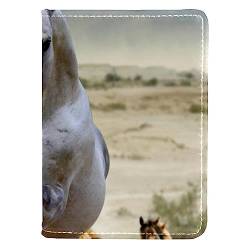 KQNZT Impfpasshülle Kartenetui Lederschutzhülle Reisebrieftasche,Tiere Herde von Pferden von KQNZT