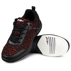 KR Herren Strikeforce Flyer Mesh Lite Black/Cardinal Größe 14 Bowlingschuhe, 48.5 EU von KR