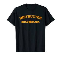 Krav Maga Instructor T-Shirt Druck vorne Rückseite T-Shirt von KRAV MAGA WARRIOR